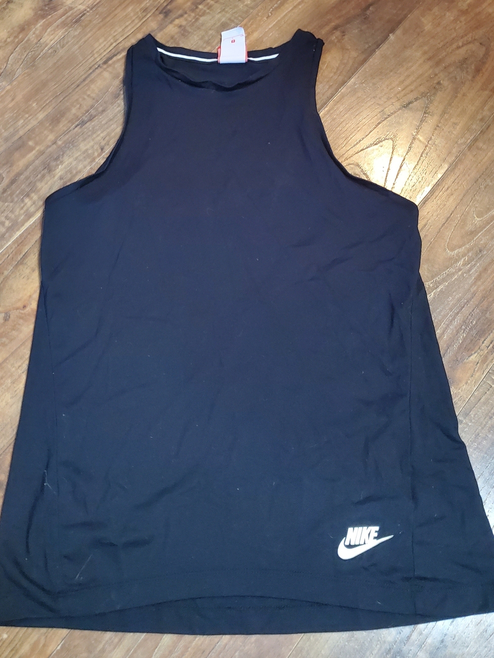 Nike Black Women's Athletic Tank with White Logo